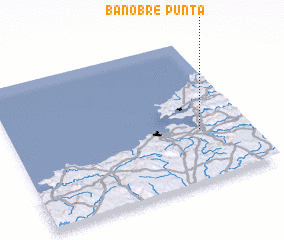 3d view of Punta Bañobre